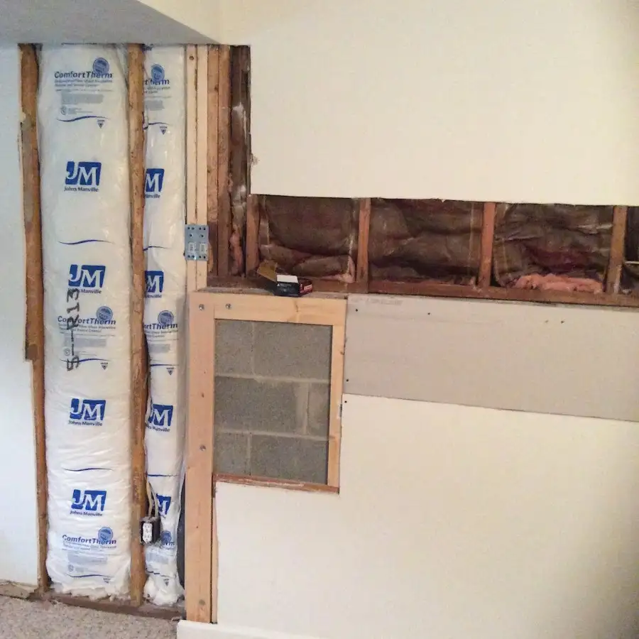 Wall insulation replacement during Odor Removal & Deodorization in Maryland Heights